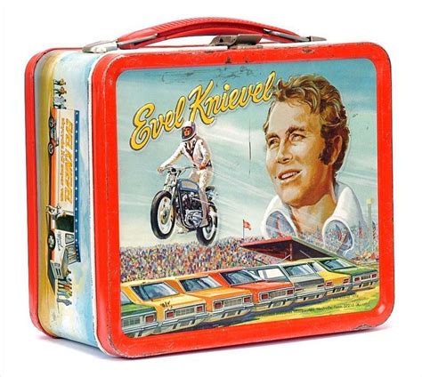 metal kids lunch box evel knievel|Evel Knievel Lunch Box .